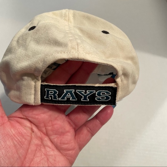 Tampa Bay Devil Rays Logo 7 Vintage MLB Snapback Cap Hat White - Picture 5 of 8